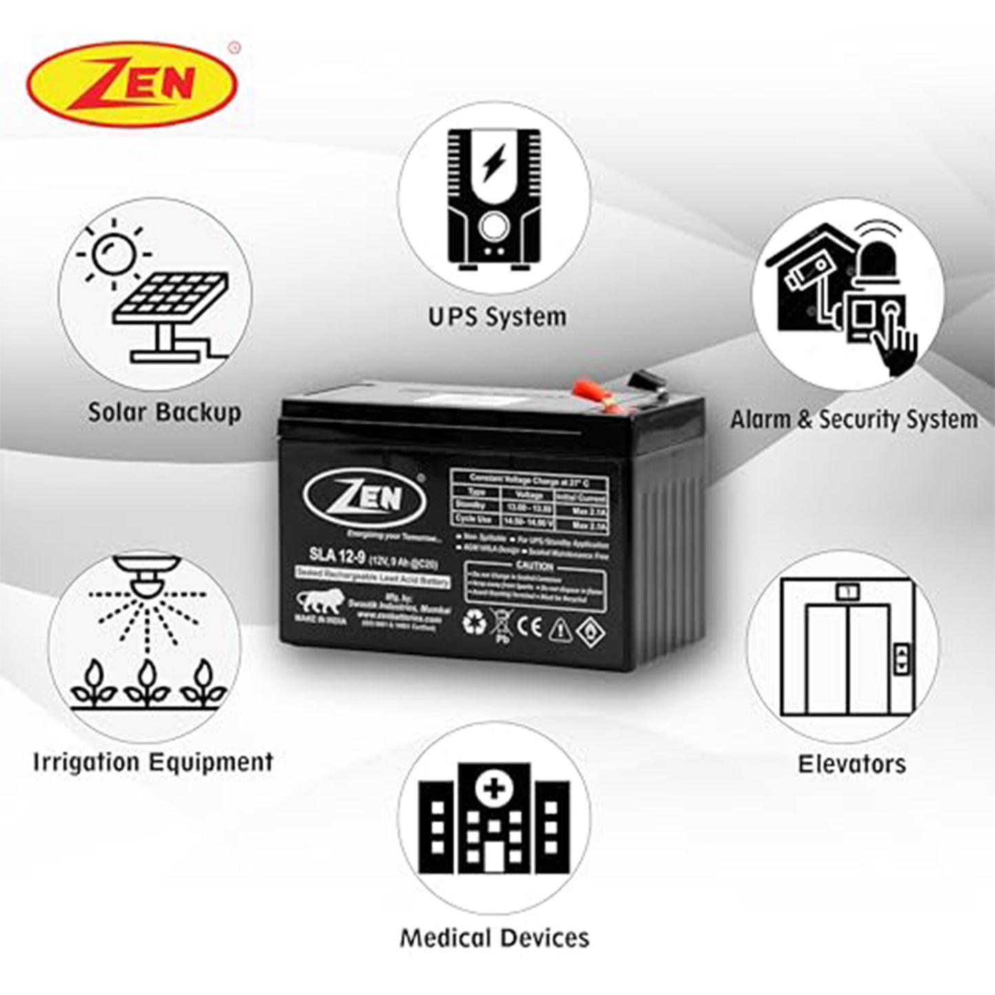 12v 12ah Dry Battery