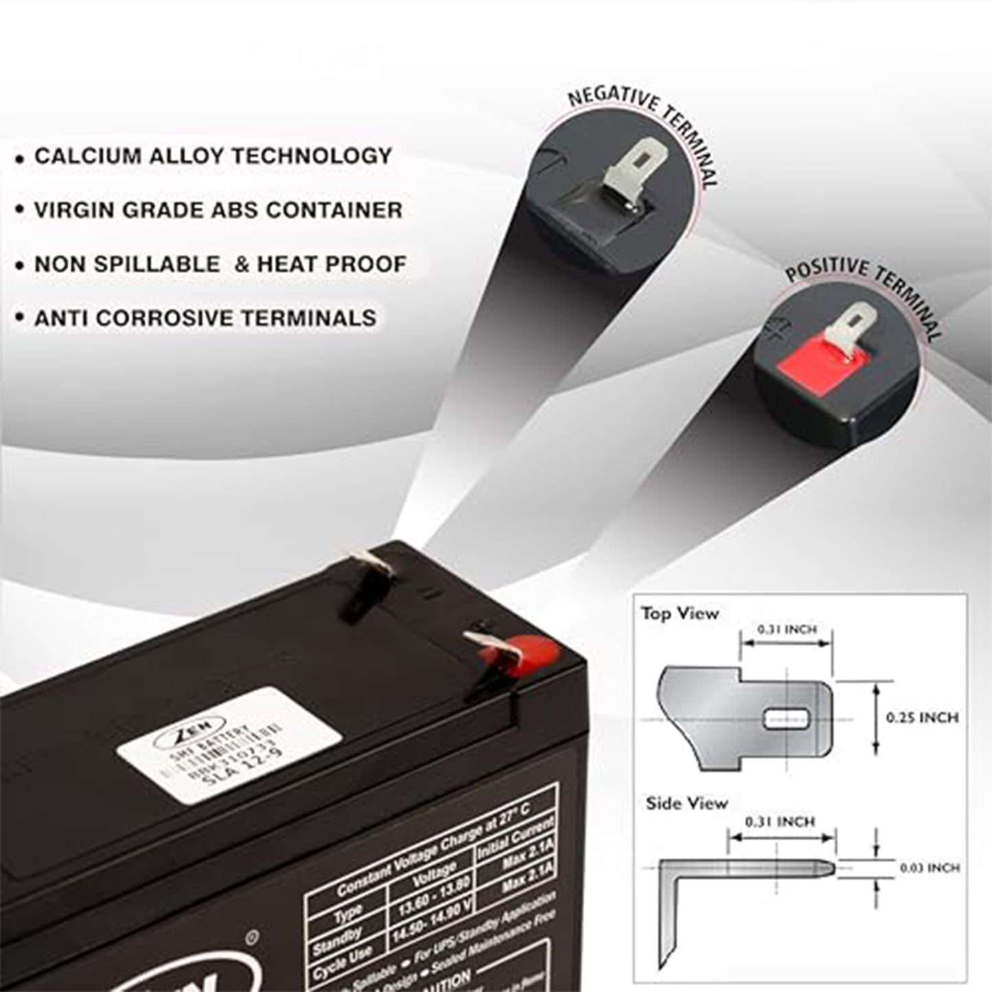 12v 12ah Dry Battery